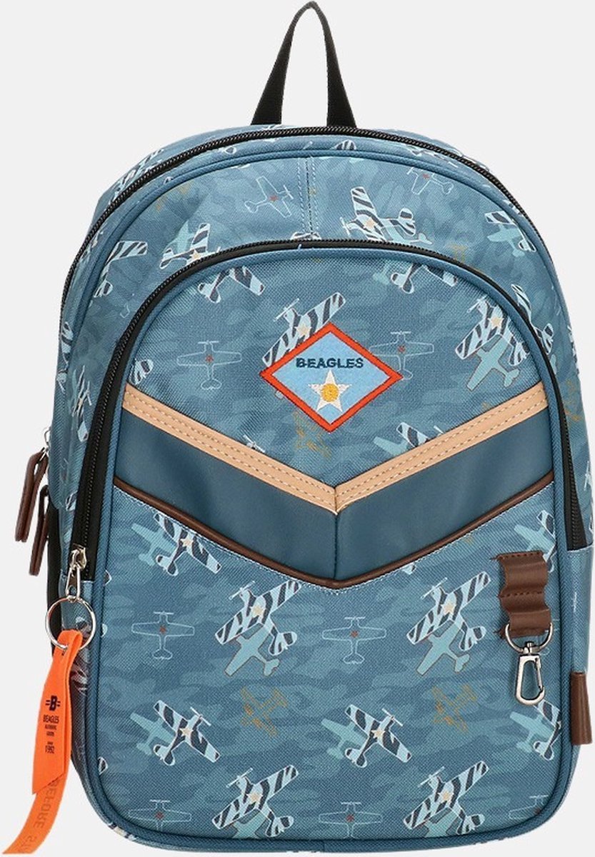 Beagles Originals Kinderrugzak Kids Rugtas Adventures Rugzak Tablet Vak Vliegtuig print bol