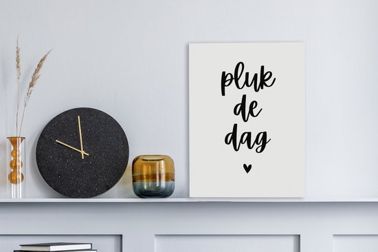 Peinture sur toile Citations - Vie - Saisir le jour - 30x40 cm - Décoration murale