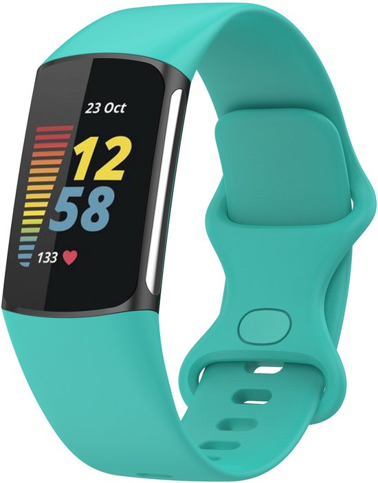 charge 5 sport band - groenblauw - Geschikt voor Fitbit