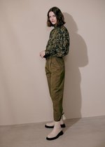 b.young BYEVIN BUTTON PANTS - Military Olive Green