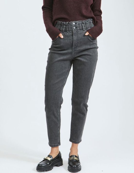 Vila ViMommie Mia Hw 7/8 Mom Jeans 14070807 Black Denim Dames Jeans - Maat  M | bol.com