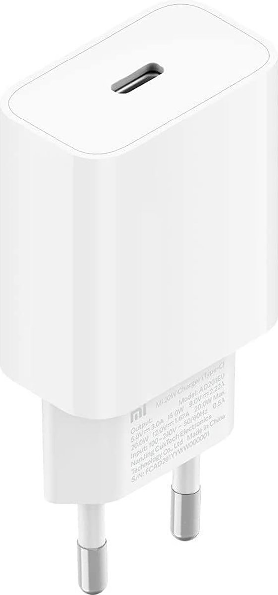 Xiaomi 20W Power Delivery Snellader USB-C Wit