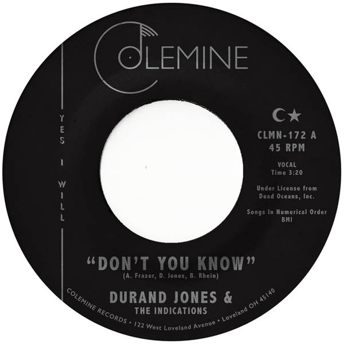 Durand Jones & The Indications - Don't You Know (7" Single)