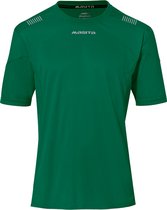 Masita | Sportshirt Heren Korte Mouw - Porto - Wedstrijd - Fitness - Hardloopshirt Heren - Ademend Vocht Regulerend - GREEN/WHITE - XL