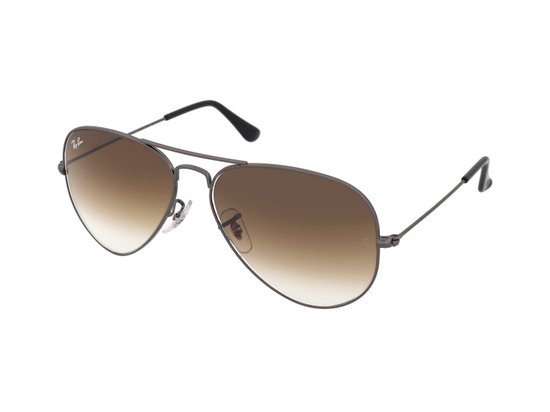 Ray-Ban Aviator RB3025 004/51 Zonnebril - Gunmetal/Licht Bruin Gradient - 62mm van Ray-Ban — afbeelding 3
