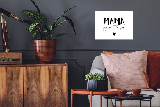 Poster Proverbes - Maman tu es si douce - Citations - Mère - 40x30 cm - Cadeau Vaderdag - Cadeau - Cadeau pour lui - Astuce - Hommes