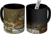 Magische Mok - Foto op Warmte Mok - Stilleven met kalkoenpastei - Schilderij van Pieter Claesz - 350 ML