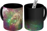 Magic Mug - Photo on Warmth Mugs - Coffee Mug - Stars - Green - Space - Magic Mug - Cup - 350 ML - Tea Mug - Sinterklaas decoration - Handout gifts for children - Shoe present Sinterklaas