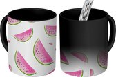 Magische Mok - Foto op Warmte Mokken - Koffiemok - Watermeloenen - Pastel - Design - Magic Mok - Beker - 350 ML - Theemok