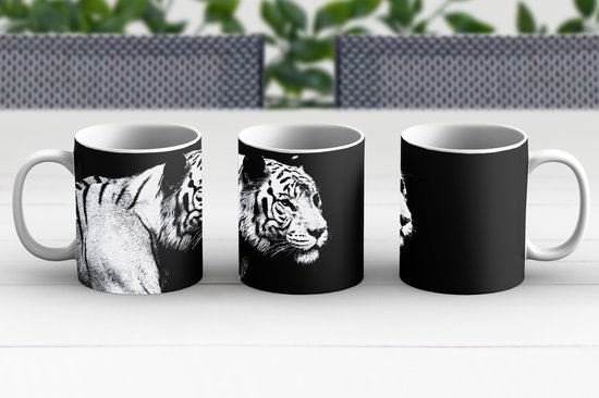 Mug - Tasse à Café - Tigre - Animaux Sauvages - Léger - Mugs - 350 ML - Tasse - Tasses à Café - Tasse à Thé - Décoration Sinterklaas - Cadeaux pour Enfants - Cadeaux Chaussures Sinterklaas