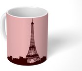 Mok - de Eiffeltoren in het roze - 350 ML - Beker