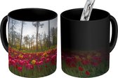 Magische Mok - Foto op Warmte Mok - Bloemen - Bos - Tulpen - 350 ML