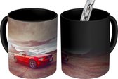 Magische Mok - Foto op Warmte Mok - Ford Mustang - Auto - Rood - 350 ML