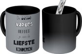 Magische Mok - Foto op Warmte Mokken - Koffiemok - Vaderdag geschenk - Vader - Spreuken - De beste vaders - Quote - Magic Mok - Beker - 350 ML - Theemok - Mok met tekst - Vaderdag cadeau - Geschenk - Cadeautje voor hem - Tip - Mannen