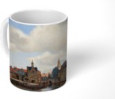 Mok - Koffiemok - Gezicht op Delft - Schilderij van Johannes Vermeer - Mokken - 350 ML - Beker - Koffiemokken - Theemok