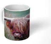 Mok - Schotse Hooglander - Hoorns - Gras - 350 ML - Beker