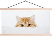 Porte-affiche avec affiche - Affiche scolaire - Chat - Rouge - Wit - Filles - Enfants - Garçons - Enfant - 150x75 cm - lattes vierges