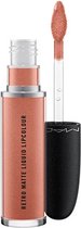 MAC Retro Matte Liquid Lipcolour Metallics 31 ml Quartzette Mat, Gemetalliseerd