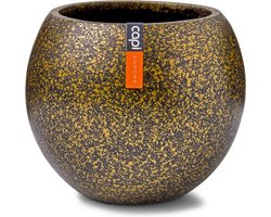 Capi Europe - Vaas bol Terrazzo Indoor - 30x25 - Goud - Opening Ø22 - Bloempot voor binnen - 5 jaar garantie - BTZG104