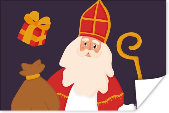 Affiche Sinterklaas - Sinterklaas - Staff - 60x40 cm - Sinterklaas ...