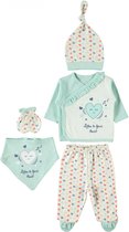 5-delige baby newborn kleding set meisjes - Newborn set - Hartjes - Babykleding - Babyshower cadeau - Kraamcadeau