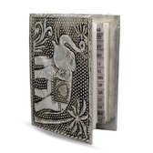 Vintage Aluminium Address Book  Elephant 10 x8 cm
