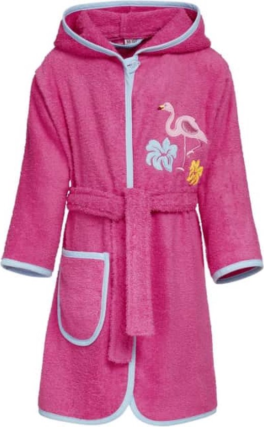 Playshoes - Badjas voor meisjes - Flamingo - Roze - maat 86-92cm | bol.com