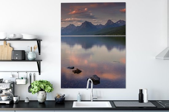 Glacier National Park Canvas 80x120 cm - Tirage photo sur toile (Décoration murale salon / chambre)