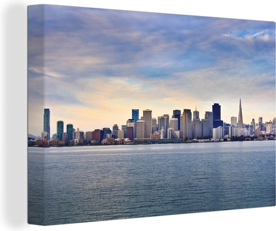 San Francisco skyline Canvas 120x80 cm - Foto print op Canvas schilderij (Wanddecoratie)