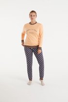 Promise - Pyjama Set Peach - maat M - Blauw Oranje