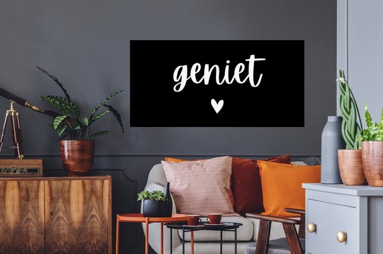 Stickers muraux - Citations - Enjoy - Proverbes - 120x60 cm - Film adhésif