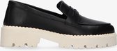 Tango | Bee bold 200-g black leather loafer - bone white sole | Maat: 42