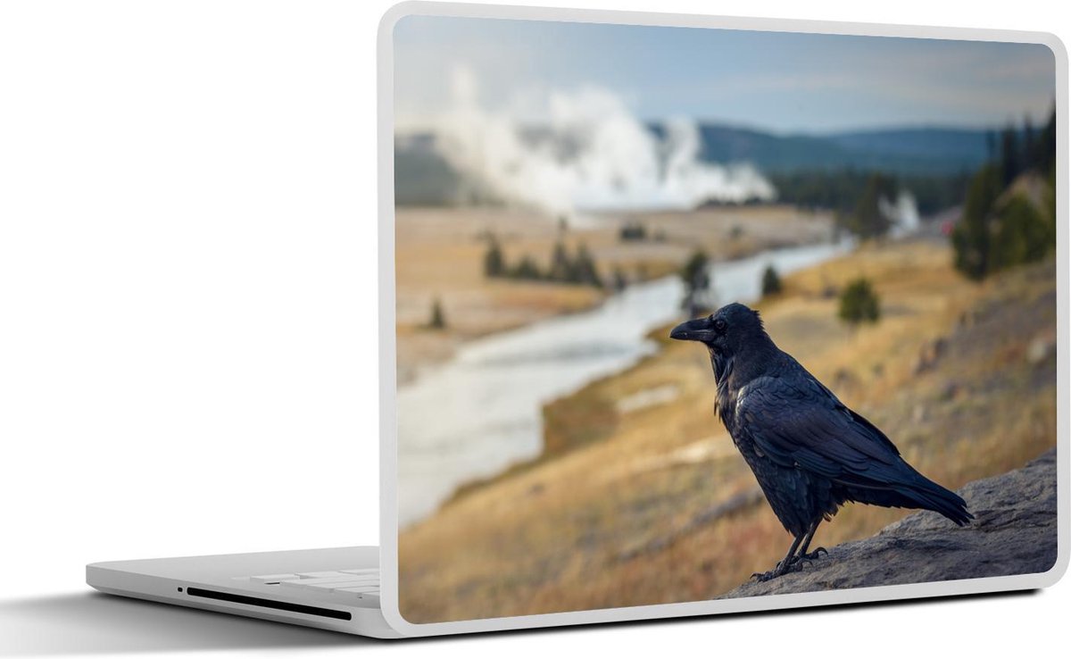 Afbeelding van product SleevesAndCases  Laptop sticker - 15.6 inch - Yellowstone - Kraai - Water