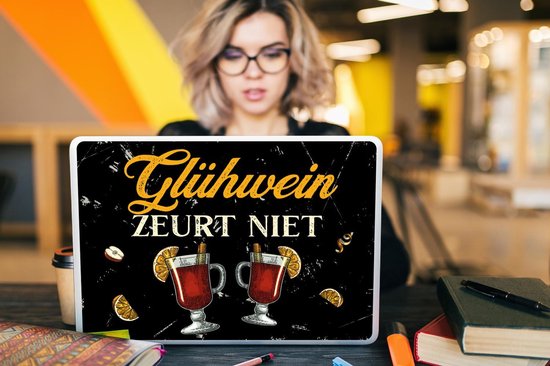 Autocollant pour ordinateur portable - 17,3 pouces - Vin chaud - Verres - Fruits - 40x30cm - Autocollants pour ordinateur portable - Peau pour ordinateur portable - Couverture