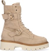 Notre-V 03-18 Veterboots - Laarzen Met Veters - Dames - Beige - Maat 37