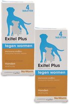 No Worm No Worm Exitel Hond Medium - Anti wormenmiddel - 2 x 4 tab Vanaf 0.5 Kg