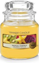 Yankee Candle Geurkaars Small Tropical Starfruit - 9 cm / ø 6 cm