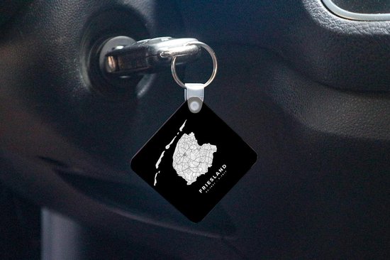 Porte-clés - Pays- Nederland - Frise - Carte routière - Plastique