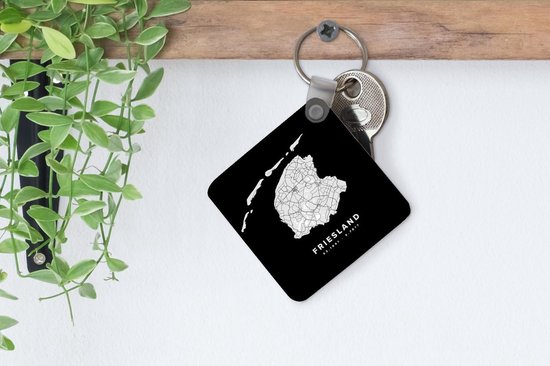 Porte-clés - Pays- Nederland - Frise - Carte routière - Plastique