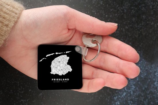 Porte-clés - Pays- Nederland - Frise - Carte routière - Plastique