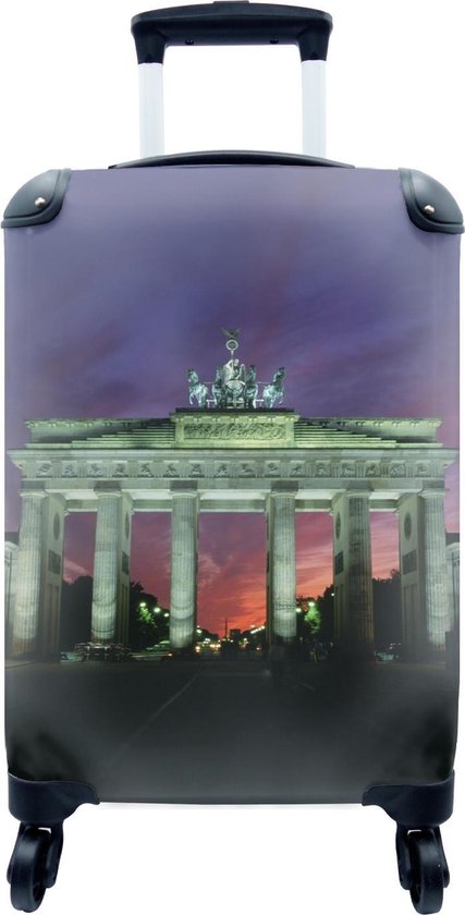 Valise - La porte de Brandebourg à Berlin allemand avec un ciel coloré -  35x55x20 cm -... | bol