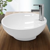Lavabo 455x185 mm céramique rond blanc