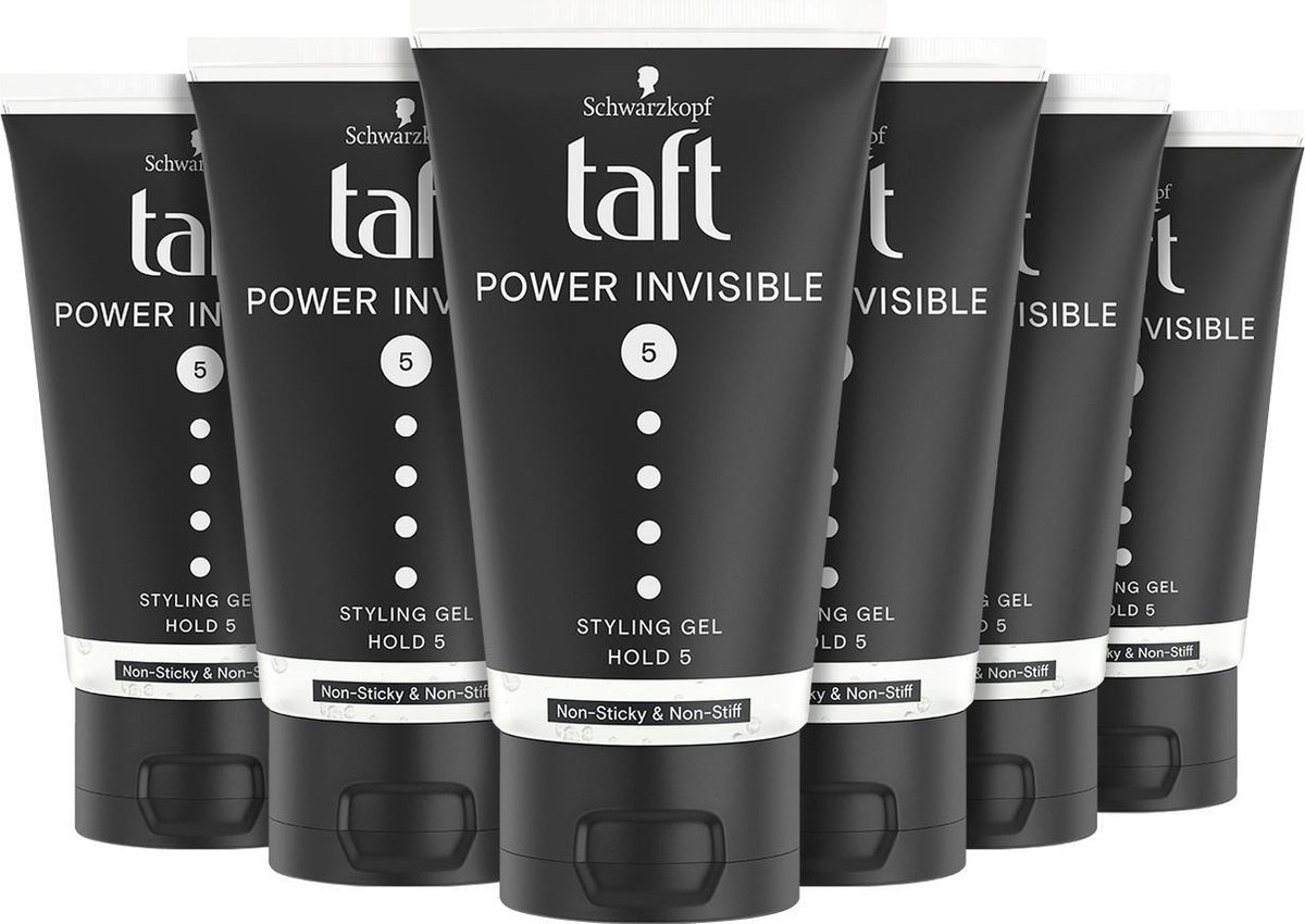 Taft Power Invisible Gel tube 6x 150ml - Voordeelverpakking