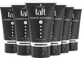 Taft Power Invisible Gel tube 6x 150ml - Grootverpakking