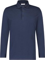 Purewhite -  Heren Slim Fit    Polo  - Blauw - Maat S