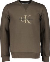 Calvin Klein Sweater - Slim Fit - Groen - XXL