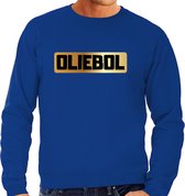 Oliebol foute Oud en Nieuw sweater - blauw - heren - Jaarwisseling outfit M