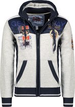 Grijs Vest Met Capuchon En Rits Geographical Norway Geday - L