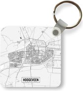 Sleutelhanger - Uitdeelcadeautjes - Stadskaart Hoogeveen - Plastic