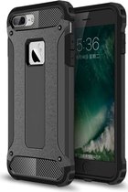 Mobiq Rugged Armor Case iPhone 8 Plus | iPhone 7 Plus | Stevige back cover | TPU en Polycarbonaat | Stoer ontwerp | Schokbestendig hoesje Apple iPhone 7 Plus / 8 Plus (5.5 inch)